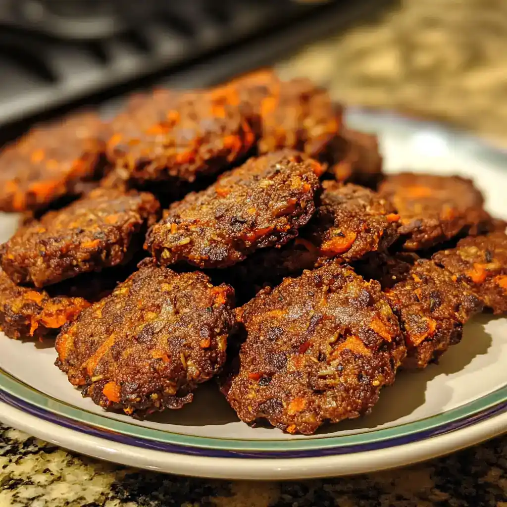 A1. Crispy homemade veggie bean patties, packed with nutritious vegetables and beans, perfect for healthy snacking or meal prep.