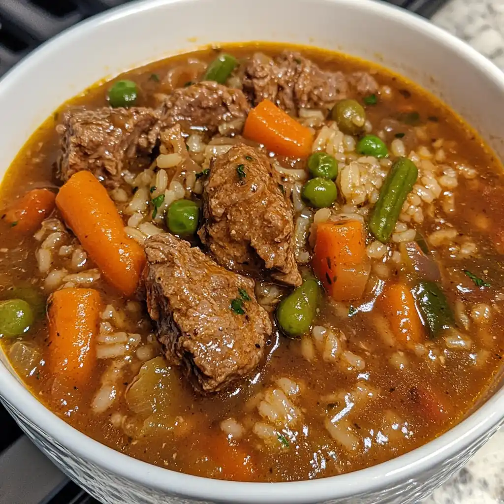 The Perfect Beef and Rice Stew (That Made My Golden Retriever Think He Was Getting Sunday Dinner!)