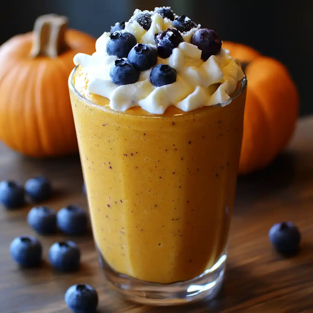The Perfect Blueberry Pumpkin Frosty (That Made My Golden Retriever Think Summer Never Had to End!)
