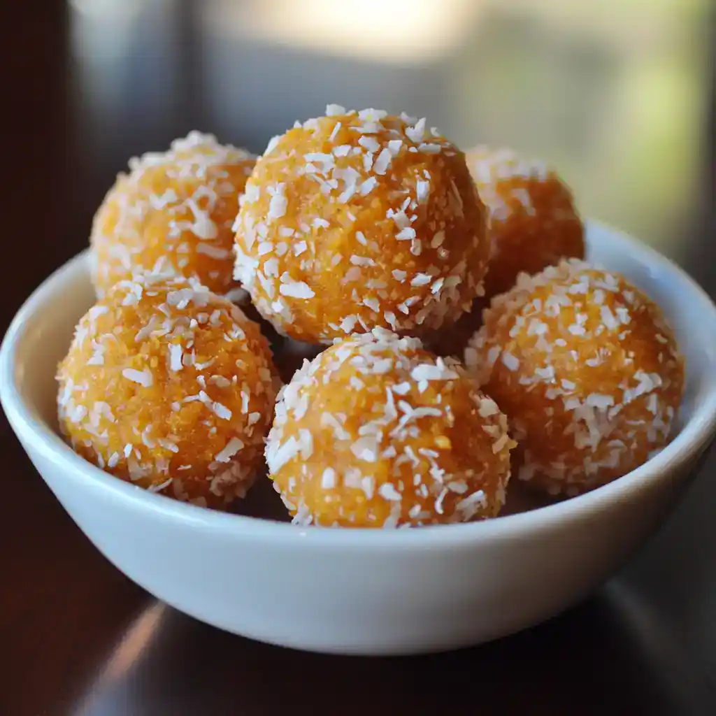 The Perfect Pumpkin Coconut Balls (That Made My Golden Retriever Amber Think Every Day is a Tropical Fall Festival!)