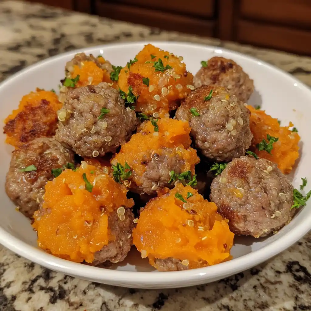 The Ultimate Beef and Sweet Potato Balls (That Made Amber Forget His Table Manners!)