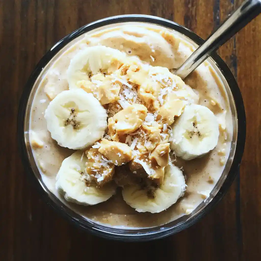 The Ultimate Coconut Peanut Butter Frosty (Amber’s Tropical Dream Come True!)