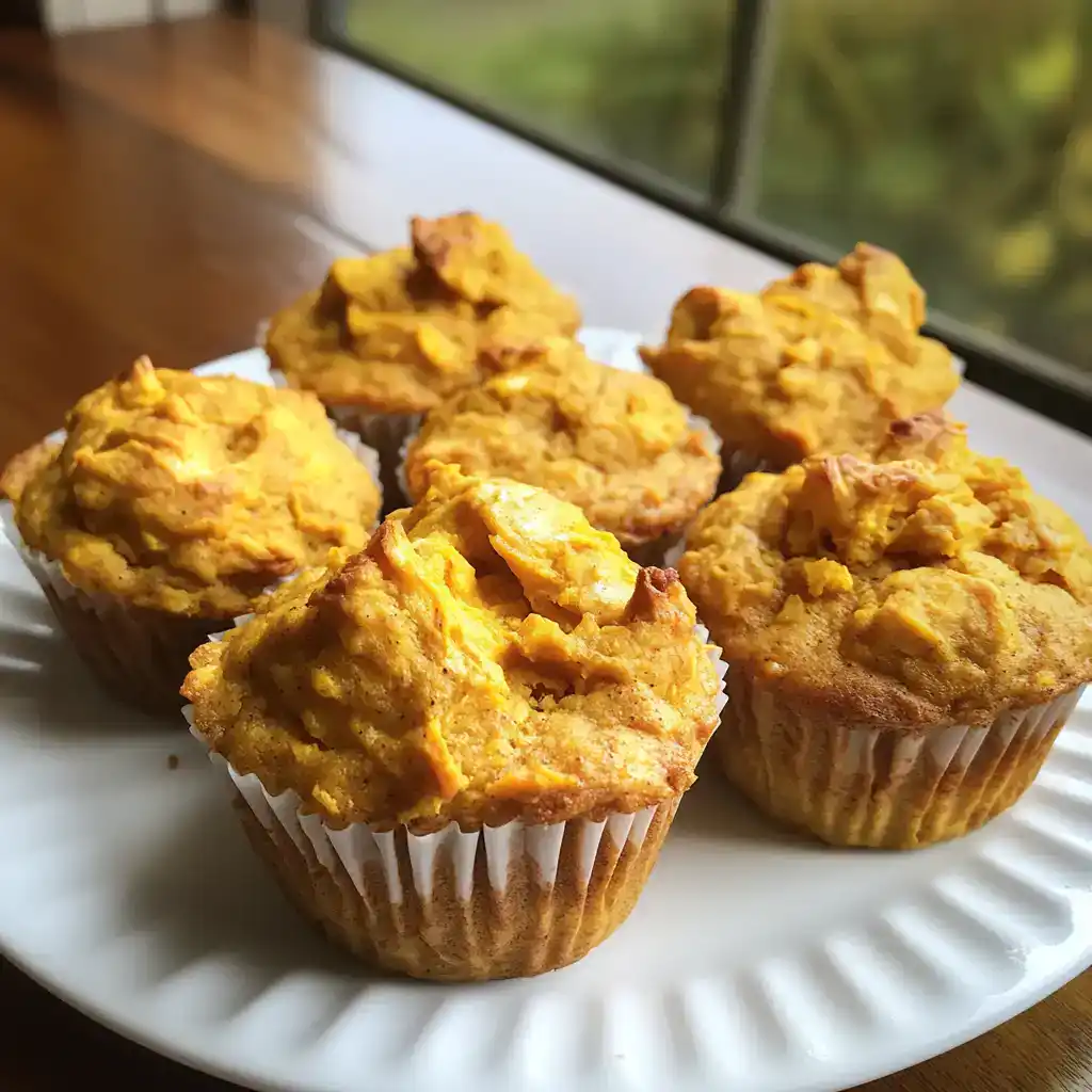 Fluffy homemade banana muffins with golden, crispy tops, perfect for breakfast or snacks. Made with ripe bananas and baked to perfection, these muffins are easy to serve and delicious.