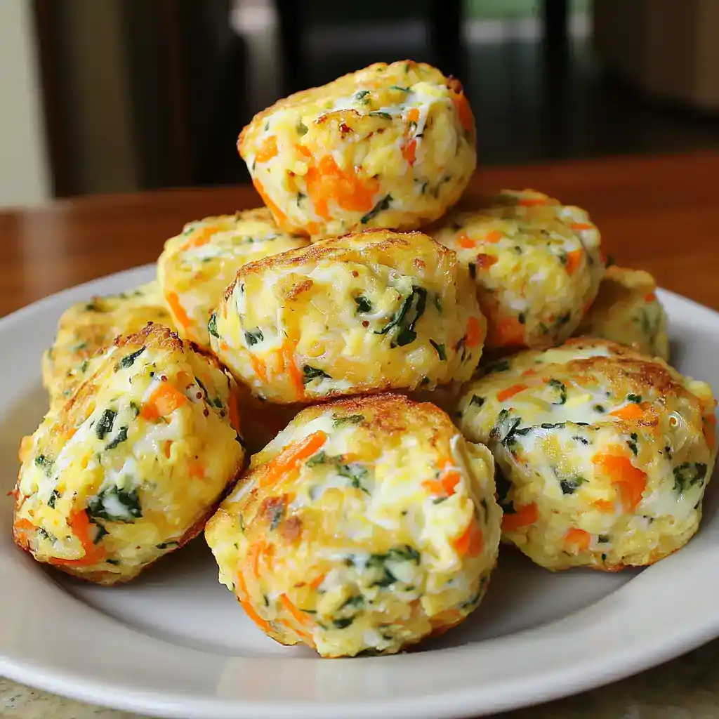 Savory fish and vegetable fish balls fresh on white plate, healthy homemade seafood snack with herbs and veggies, Waggy Chef recipe, appetizing Asian-style fish balls, protein-rich pet food or human dish.