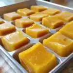 Golden Dog Frozen Dog Treats, homemade healthy snacks for dogs, in silicone mold, easy to make, vet-approved, nutritious, and refreshing summer treat for pets.