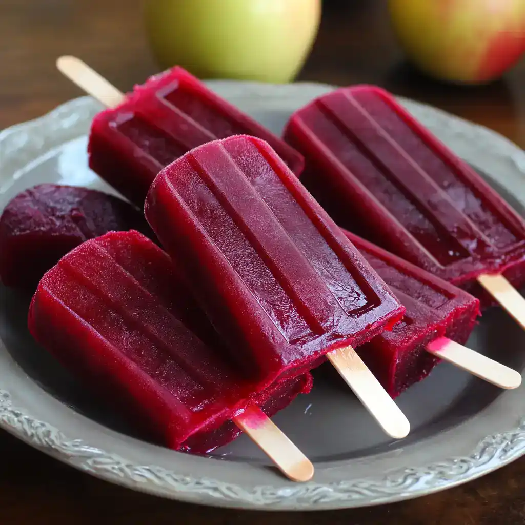 The Perfect Apple Beet Juice Pops (That Made My Border Collie Forget All About Her Tennis Ball!)