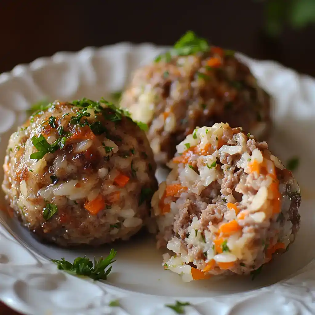 The Ultimate Hamburger and Rice Balls (That Made My Golden Retriever Do Happy Spins!)
